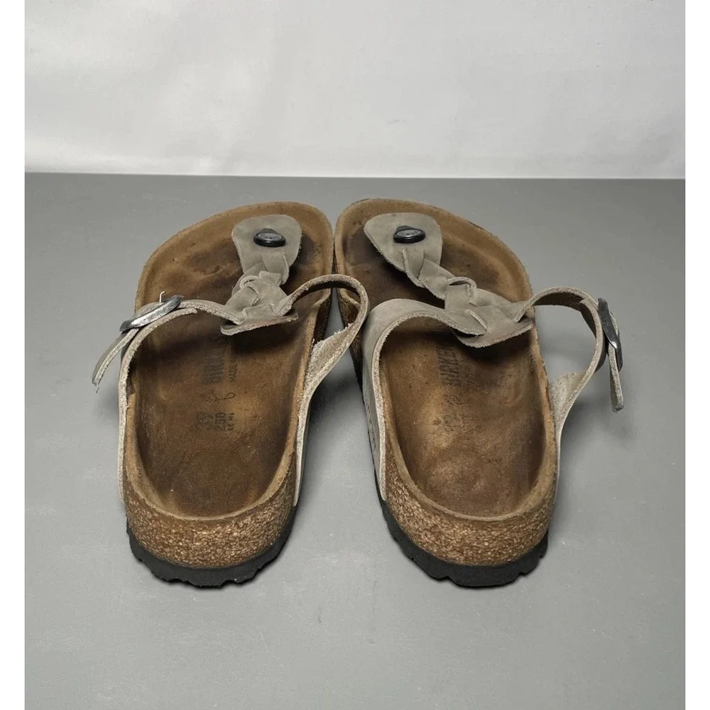 Birkenstock Gizeh Braided Gray Thong Sandals EU39 Women's 8 Men's 6
